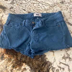 Paige blue shorts size 26